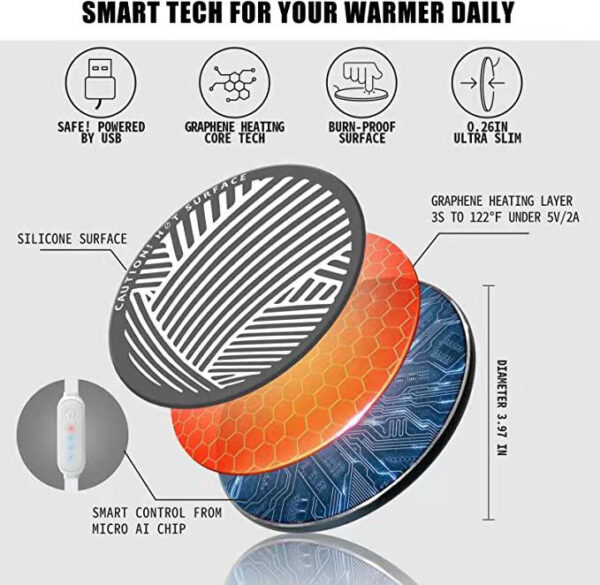 Graphene USB Cup Warmer